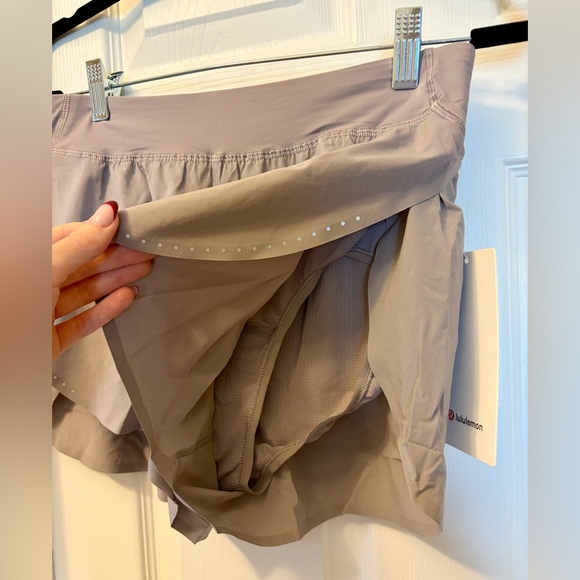 Lululemon Fast and Free High-Rise Classic-Fit Split Short 3” in Mauve Gray - Picture 5 of 12